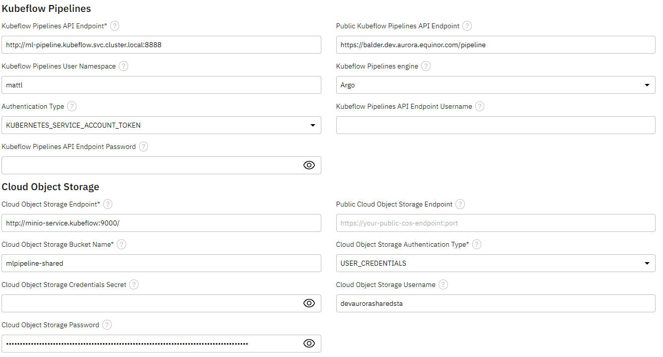 Runtime Configuration
