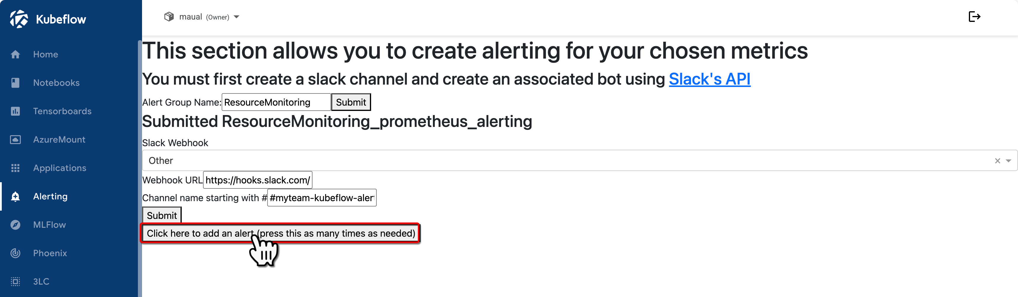 Add alert to alert group