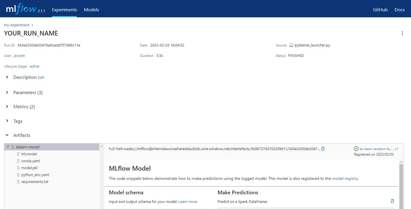 MLflowModelRegistration